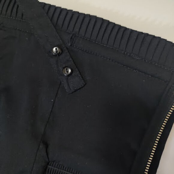 WHITE HOUSE BLACK MARKET Ruffle Poplin Peplum Bustier Babydoll CroppedTop 14 - Picture 12 of 15